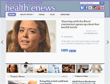 Tablet Screenshot of ahchealthenews.com